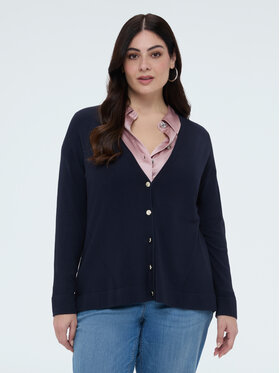 Fiorella Rubino Fiorella Rubino Kardigan M084L008356N034 Niebieski Regular Fit
