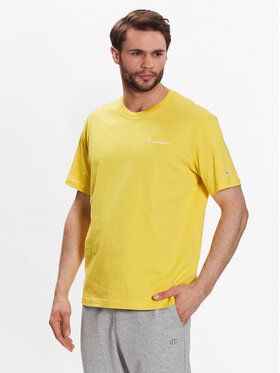 Champion Champion T-Shirt 218928 Żółty Regular Fit