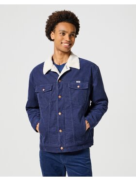 Wrangler Wrangler Kurtka przejściowa SHERPA JACKET Granatowy Regular Fit