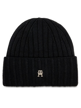 Tommy Hilfiger Tommy Hilfiger Čiapka Essential Chic Beanie AW0AW15779 Čierna