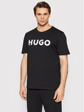 HUGO Hugo T-krekls Dulivio 50467556 Melns Regular Fit