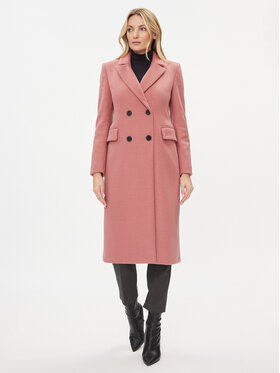 Please Please Prechodný kabát K493OANNIK Ružová Regular Fit