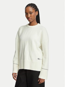 KARL LAGERFELD KARL LAGERFELD Kampsun B4W18057 Kreemjas Relaxed Fit