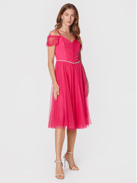 Rinascimento Rinascimento Φόρεμα κοκτέιλ CFC0110393003 Ροζ Regular Fit