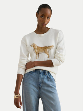 LAUREN RALPH LAUREN LAUREN RALPH LAUREN Pulover 200P10148001 Alb Relaxed Fit