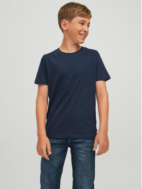 Jack&Jones Junior Jack&Jones Junior T-Shirt 12158433 Granatowy Slim Fit