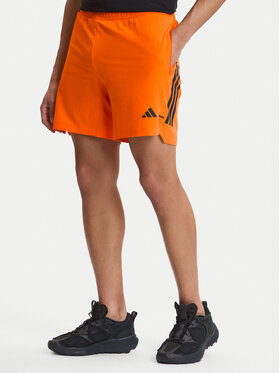 adidas adidas Szorty sportowe D4T PrimeLift 3 Stripes KA1197 Pomarańczowy Regular Fit