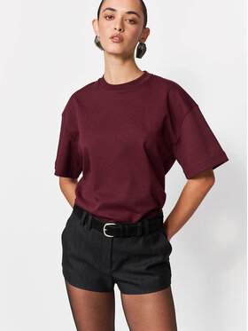 La Mania La Mania T-Shirt BABES Bordó Basic Fit