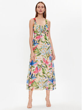 NAF NAF NAF NAF Рокля Laquarelle XENR44 Бежов Regular Fit