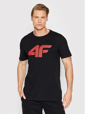4F 4F T-Shirt H4L22-TSM353 Czarny Regular Fit