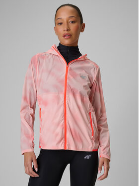 4F 4F Kurtka do biegania JOY MOTION Koralowy Regular Fit