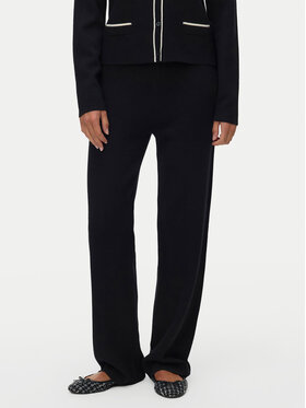 Vero Moda Vero Moda Úpletové kalhoty Gold 10337637 Černá Loose Fit