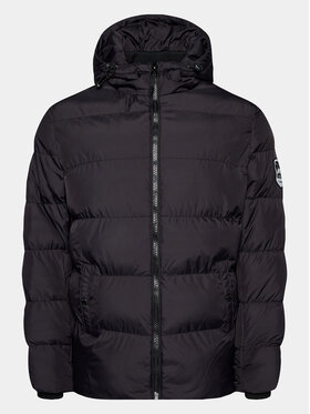 INDICODE INDICODE Pūkinė striukė Hoover Plain 15-564SO Juoda Regular Fit