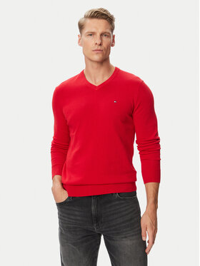Tommy Hilfiger Tommy Hilfiger Πουλόβερ Essential MW0MW14745 Κόκκινο Regular Fit
