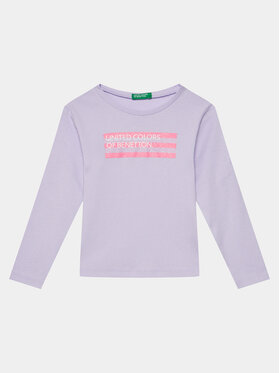 United Colors Of Benetton United Colors Of Benetton Majica 3I9WG10D5 Ljubičasta Slim Fit