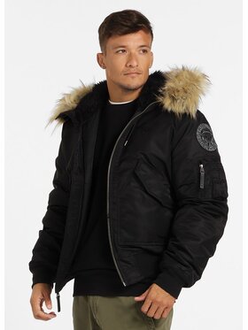 PITBULL PITBULL Kurtka przejściowa Kurtka Czarny Regular Fit