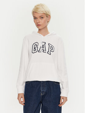 Gap Gap Mikina 870537-01 Bílá Regular Fit