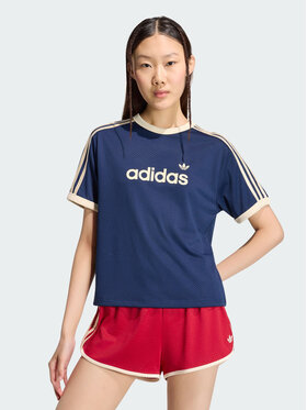 adidas adidas T-Shirt LINEAER MESH TEE Niebieski jasny