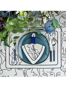 Roseberry Home Roseberry Home Obrączka na serwetki Blue Ring Niebieski