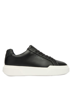 Calvin Klein Calvin Klein Sneakersy Chunky Cupsole Laceup Lth Bt Aop YW0YW02036 Czarny