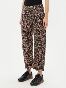 Please Please Jeansy P3HSDBNC97 Brązowy Straight Fit