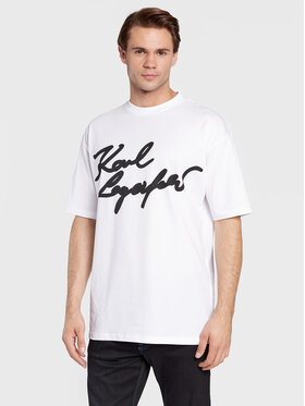 KARL LAGERFELD KARL LAGERFELD T-shirt 755247 524224 Bianco Regular Fit