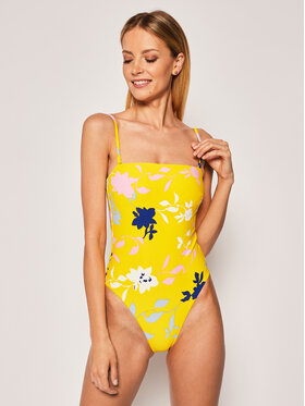 Seafolly Seafolly Peldkostīms Flornce Tube One 10910-696 Dzeltens