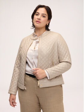 Fiorella Rubino Fiorella Rubino Giacca in similpelle R370T001366N013 Crema Regular Fit