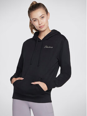 Skechers Skechers Світшот Signature Po Hoodie WHD116 Чорний Regular Fit