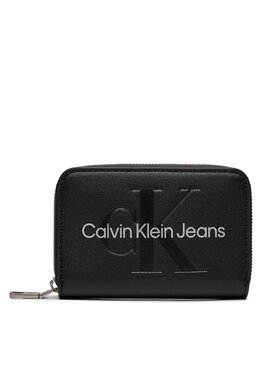 Calvin Klein Jeans Calvin Klein Jeans Didelė Moteriška Piniginė Sculpted Med Zip Around Mono K60K607229 Juoda