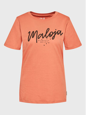 Maloja Maloja T-Shirt Vogelbeerem 34403-1-8583 Pomarańczowy Regular Fit