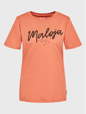 Maloja Maloja Тишърт Vogelbeerem 34403-1-8583 Оранжев Regular Fit