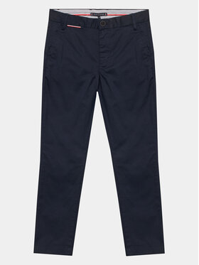Tommy Hilfiger Tommy Hilfiger Pantaloni di tessuto KB0KB08609 D Blu scuro Slim Fit