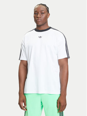 adidas adidas T-Shirt adicolor Jacquard JW5877 Biały Loose Fit