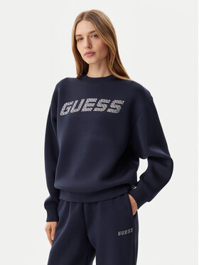 Guess Guess Felpa V4BQ15 K7UW2 Blu scuro Regular Fit