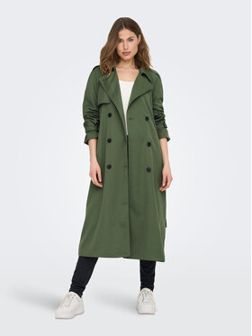 ONLY ONLY Тренч Chloe 15242306 Зелен Regular Fit