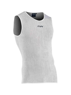 Northwave Northwave Koszulka rowerowa Light Jersey Sleeveless Biały Slim Fit