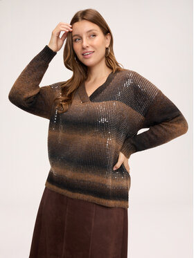 Fiorella Rubino Fiorella Rubino Maglione M464L008731N022 Marrone Regular Fit