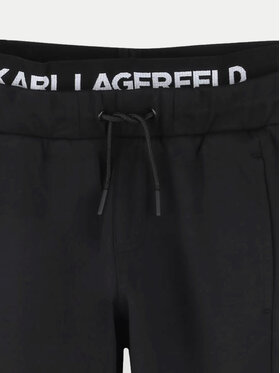 Karl Lagerfeld Kids Spodnji Del Trenirke Z30263 D Črna Regular Fit