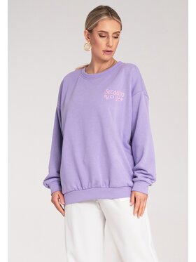 FIGL FIGL Bluza M1151 Fioletowy Regular Fit