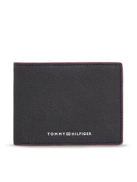 Tommy Hilfiger Tommy Hilfiger Portafoglio da uomo Th Struc Leather Mini Cc Wallet AM0AM11607 Nero