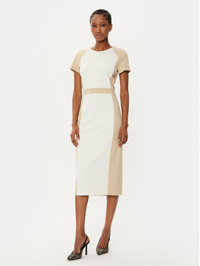 BOSS BOSS Coctailkleid Darsa 50532526 Écru Regular Fit