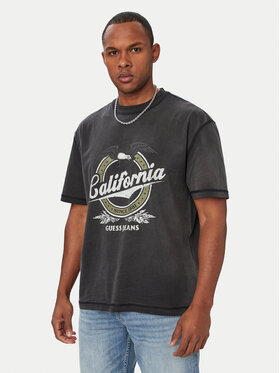 Guess Guess Tričko 183251 Čierna Classic Fit