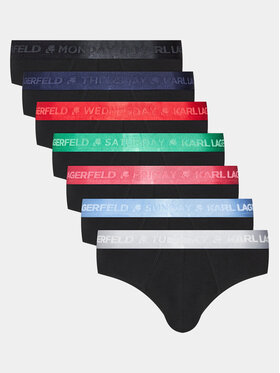 KARL LAGERFELD KARL LAGERFELD Set 7 kusů slipů Day Of The Week Brief (7-Pack) 235M2103 Barevná
