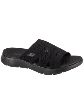 Skechers Skechers Klapki Skechers Go Walk Flex Sandal - Elation Czarny