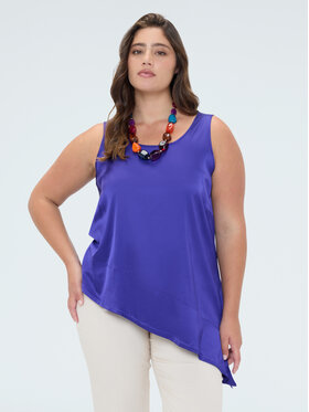 Fiorella Rubino Fiorella Rubino Top D002L000138N029 Fioletowy Regular Fit