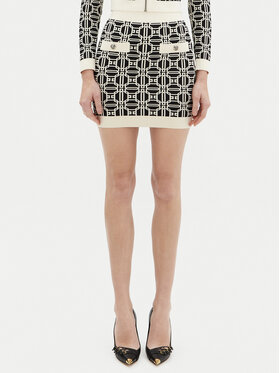 Elisabetta Franchi Elisabetta Franchi Miniszoknya GK-04B-47E2-V260 Fekete Slim Fit