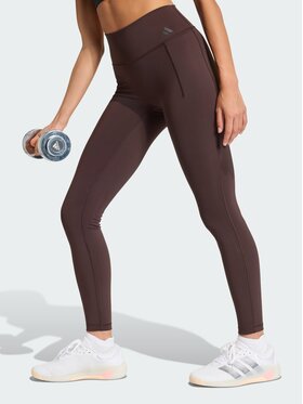 adidas adidas Legginsy 158791 Brązowy Fitted Fit