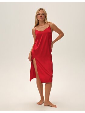 Esotiq Esotiq Koszula nocna 42089 Czerwony Regular Fit
