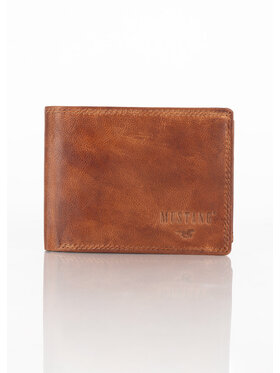 Mustang Mustang Portafoglio da uomo DENIMO HIGH WALLET Marrone